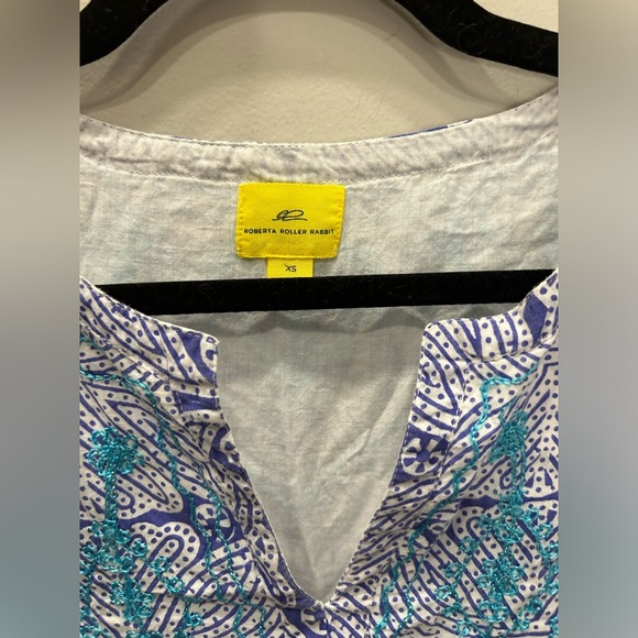 Roberta Roller Rabbit Tunic Dress with Metallic Embroidery - Picture 4 of 6